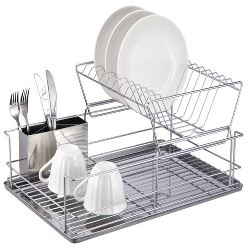 Escurridor Trastes con Charola Y Cubeta Acero Modelo CO-431411 - Inoxidable Namaro Design