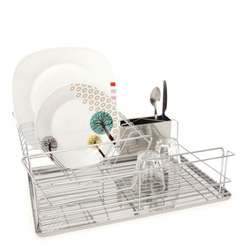 Escurridor Trastes con Charola Y Cubeta Acero Modelo CO-431411 - Inoxidable Namaro Design