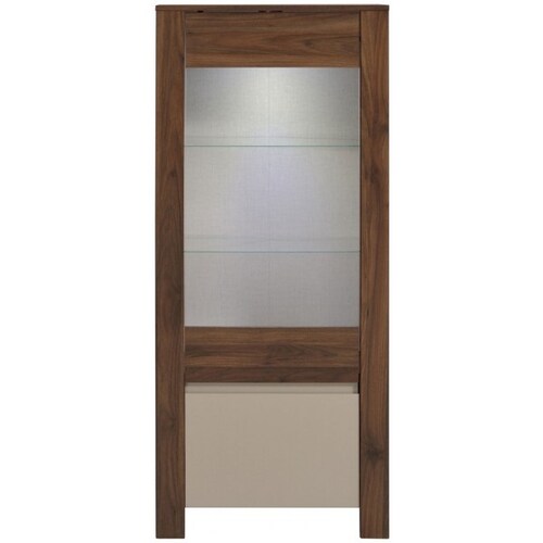 Librero Vitrina Modelo Colorado - Capuccino - Kessa