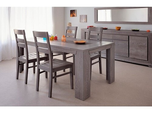 Mesa De Comedor Modelo Ohio- Gris - Kessa