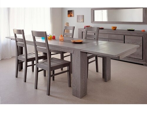 Mesa De Comedor Modelo Ohio- Gris - Kessa