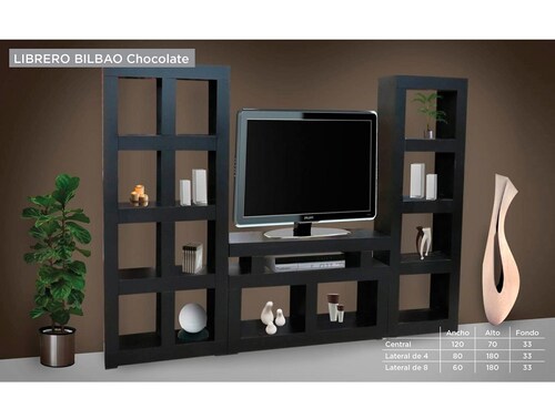 Librero Modelo Bilbao - Chocolate - Kessa.
