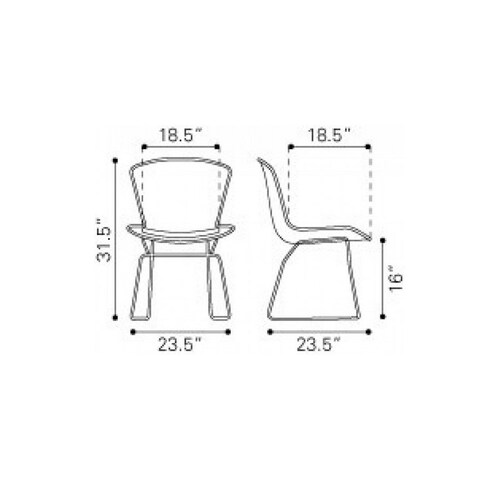 Silla Wire - Acero Inoxidable - Kessa