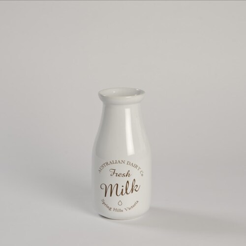 Florero Ceramica Milk Ch - Blanco - Kessa