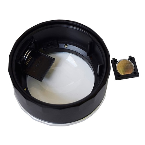 Lupa de 3x y 5x, con zoom 5x y 7x, de 9.2 cm de diámetro, con luz LED