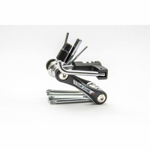 Multi Herramientas 11 en 1 Vital 404116 con corta cadena negro/cromo 