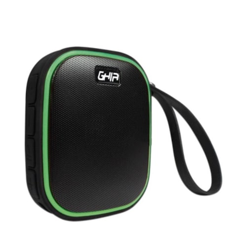 Bocina Bluetooth contra salpicaduras GAC068 negro/verde Ghia