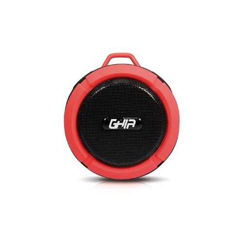 Bocina Bluetooth para baño GAC064 negro/naranja Ghia