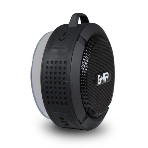 Bocina Bluetooth para baño GAC063 negro Ghia