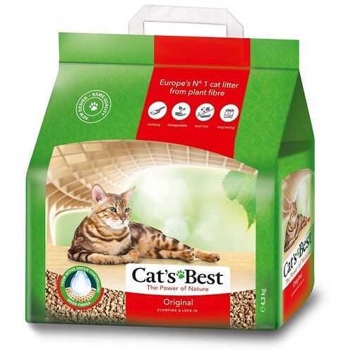 Arena para Gato Cats Best Biodegradable 4,3 Kg Lecho Natural