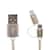 Cable Cargador y Datos para Micro USB y adaptador iPhone Lighting Dorado Sync Ray
