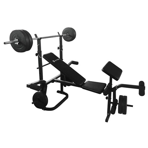 Banco Multiposiciones Para Pesas Kit Con Discos Altera BM-002