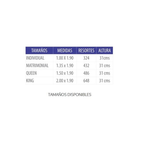 Colchon Maximum Matrimonial Gris y Blanco - Kessa.