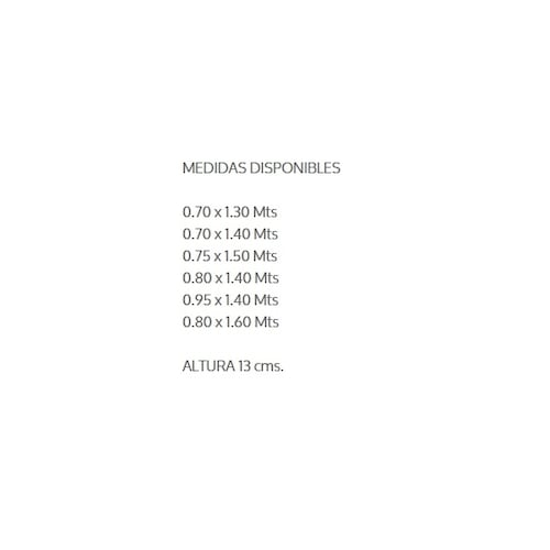 Colchon Baby Air 80x160 Cuna Blanco - Kessa