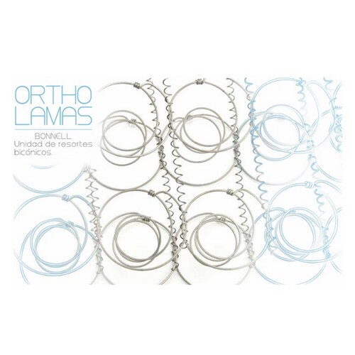 Colchon Loren Matrimonial Blanco y Azul - Kessa.