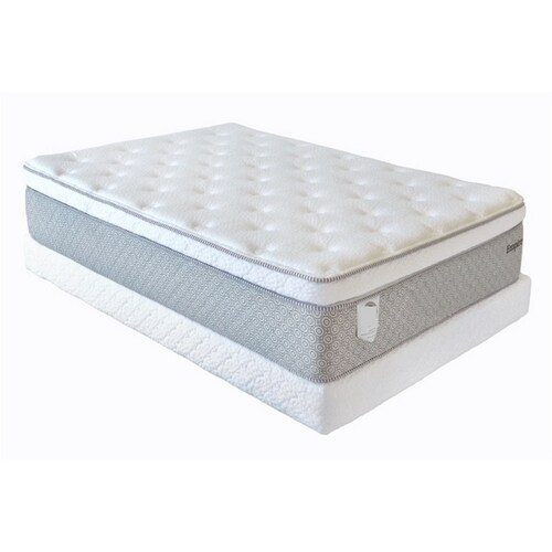 Colchon Empire King Size Blanco y Gris - Kessa.