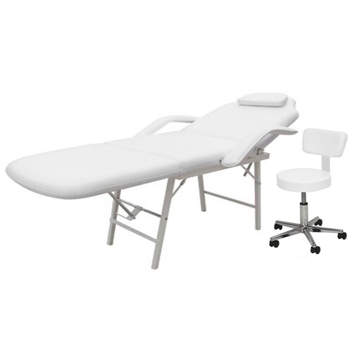 Silla Reclinable con Banco Faciales Cama SillÃ³n Masaje Spa