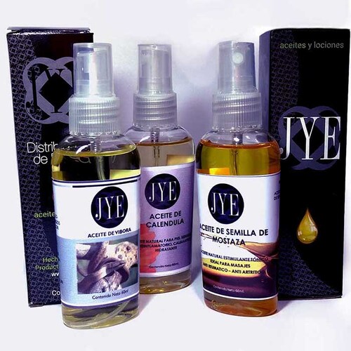 Kit JYE Aceites para Masajes Dolores Musculares