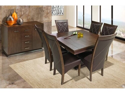 Comedor Tapachula 6 Sillas - Tabaco - Kessa.