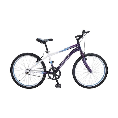 Bicicleta Benotto Wolf Acero R-24 1V Hombre Frenos V Mor-Bla