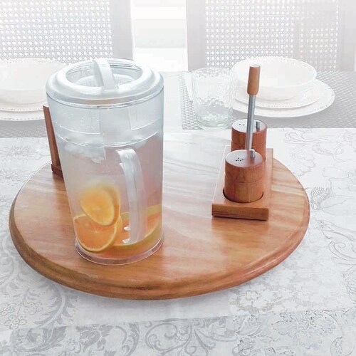Centro De Mesa Con Base Giratoria