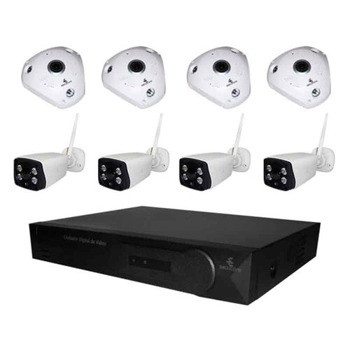 Kit Cctv Inalambrico Wifi 8 Camaras Exterior 360 Video 960p