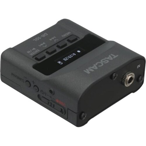 Grabadora voz portatil Tascam DR10L Microfono solapa Negro
