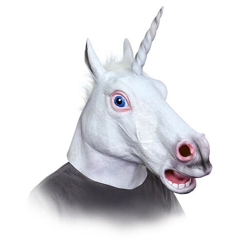 Mascara Cabeza Unicornio Harlem Shake Creepy Horse BYTESHOP