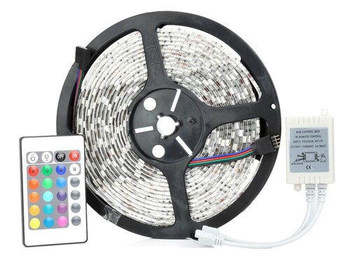 Tira Led Con Control Colores 5050 Rgb 300 Leds Interior Mdn. BYTESHOP