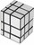 Cubo Rubik Shengshou Mirror 3x3  Plateado Magic Cube BYTESHOP