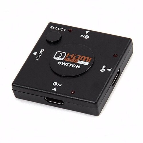 Switch Hdmi De 3 Puertos Selector Full Hd 1080p BYTESHOP