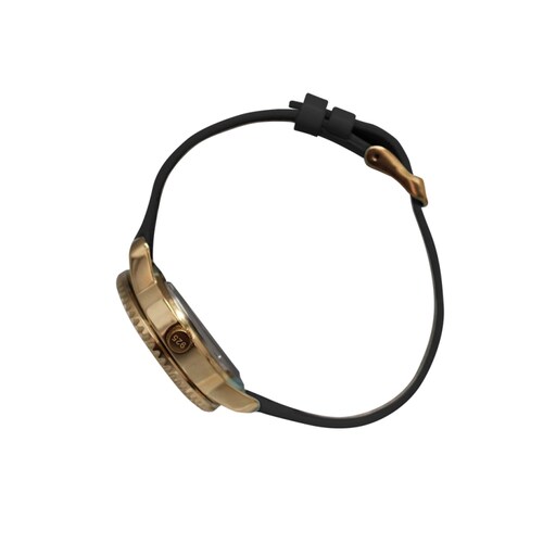 Reloj Nine2Five para Caballero Dorado y Negro con correa y bisel intercambiable