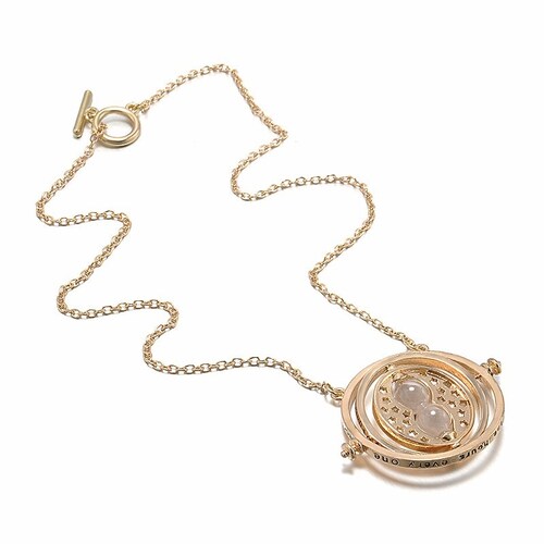 Collar Dije Giratiempo Hermione De Harry Potter Chapa BYTESHOP