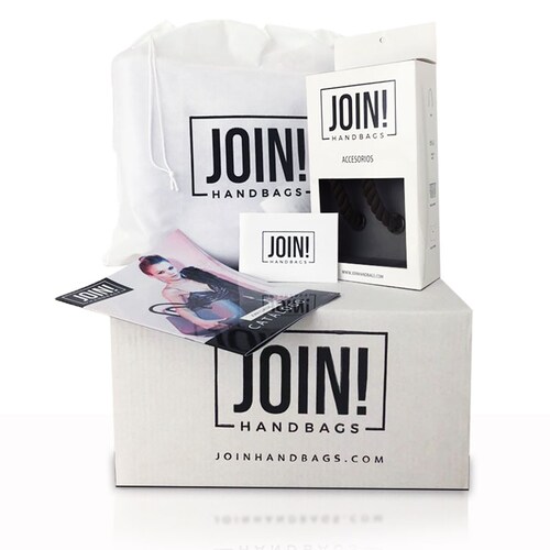 Bolsa de mano JOIN! HANDBAGS ELEGANTE negra  