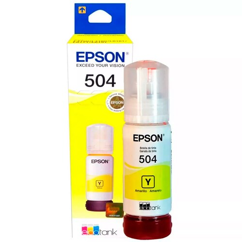 Kit 4 Botellas Tinta EPSON T504 Colores L4150 L4160 L6161 L6171 