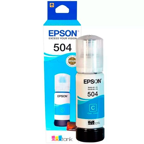 Kit 4 Botellas Tinta EPSON T504 Colores L4150 L4160 L6161 L6171 