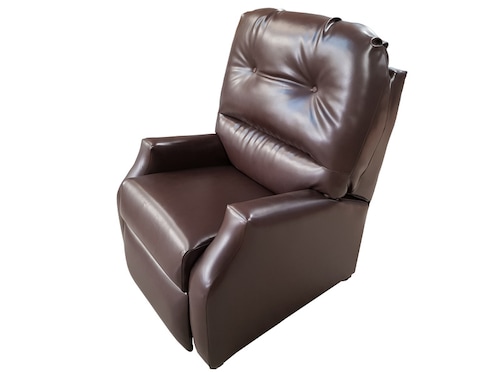 RECLINABLE SR HILTON TACTO CHOCO ESPACIO MUEBLES  (ENTREGA UNICAMENTE EN CDMX Y AREA METROPOLITANA)
