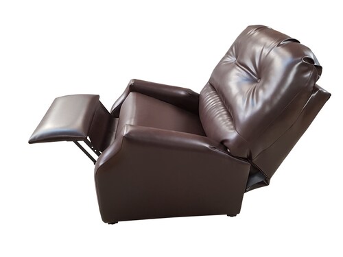 RECLINABLE SR HILTON TACTO CHOCO ESPACIO MUEBLES  (ENTREGA UNICAMENTE EN CDMX Y AREA METROPOLITANA)