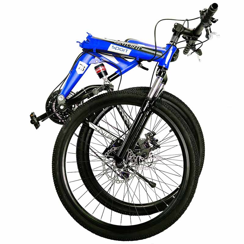 Bicicleta Monta a Plegable Rodada 26 21 Velocidades Centurfit Azul