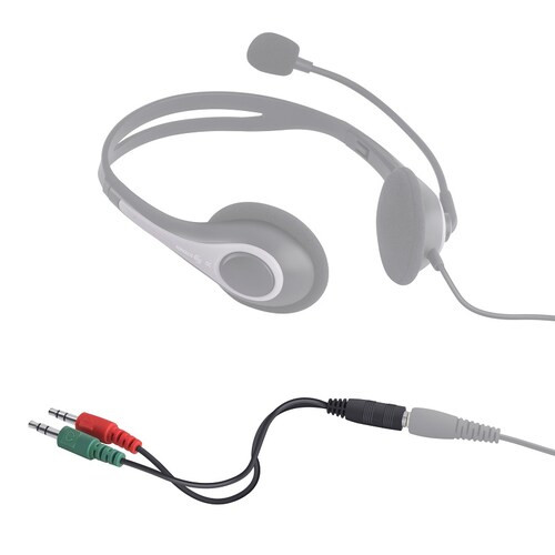 Cable Auxiliar 2 Plug 3,5mm A Jack 3,5mm Trrs 17 Cm| 252-143 