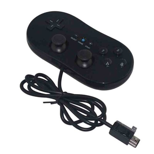 Wii / Wii U Control Clásico (Negro)