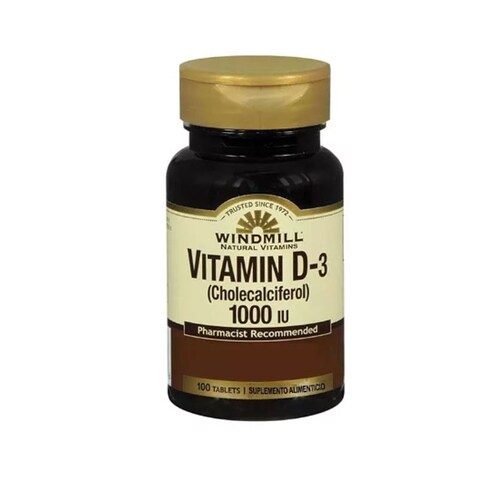 Vitamina D-3 Windmill 100 Tabletas