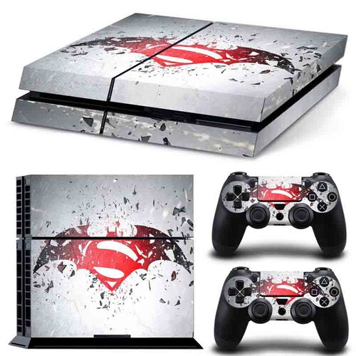 PS4 Skin Estampas Para PlayStation 4 (Superman Vs Batman)
