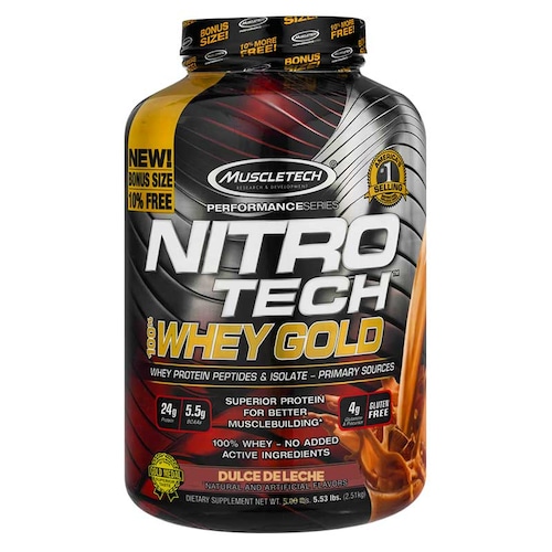Proteina Muscletech Nitro-tech Whey Gold 5.5 Lbs Dulce De Leche