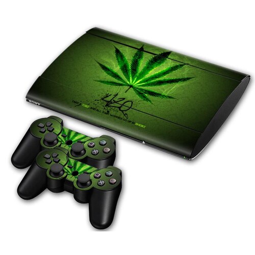 PS3 Super Slim 4000 Skin Estampas (Hierba)