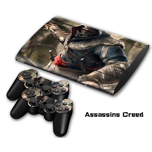 PS3 Super Slim 4000 Skin Estampas (Assassins Creed)