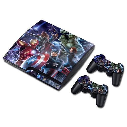 PS3 Slim Skin Estampas Para PlayStation 3 Slim (Superheroes)
