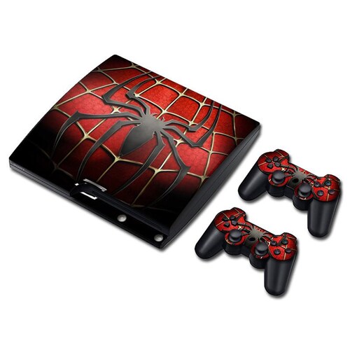 PS3 Slim Skin Estampas Para PlayStation 3 Slim (Spiderman)