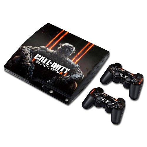 PS3 Slim Skin Estampas Para PlayStation 3 Slim (COD Black Ops III)