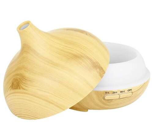 Humificador o Difusor  bambú Gadgets & Fun  con luz led para aceites esenciales o aroma terapia 500 ml